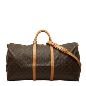 LOUIS VUITTON Authentic Brown Monogram Leather Shoulder Bag